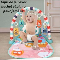 Tapis de jeu avec hochet et piano pour jambes