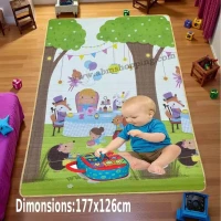 Tapis déveil double face pour bébé 177x126cm