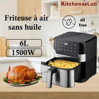 Friteuse à air sans huile 6L 1500W | kitchen lab