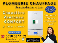 construction-travaux-chaudiere-murale-confort-24-kw-a-ventouse-rouiba-alger-algerie