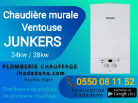 construction-travaux-chaudiere-murale-junkers-a-ventouse-rouiba-alger-algerie