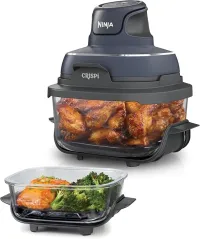 Ninja CRISPi Friteuse sans huile portable, 3,8L, 4-en-1 : Frire sans huile, 2 récipients , 1 700 W
