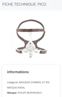  Masque Nasal  CPAP