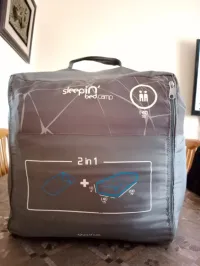 Sac de couchage pour 2 personnes avec matelas gonflable et oreillers 