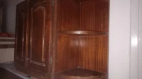 éléments en bois rouge 