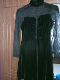 Robe Soirée noir en voulure