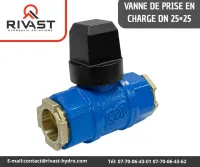 VANNE DE PRISE EN CHARGE EN FONT DN 25X25 