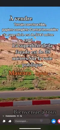 Vente Terrain Mascara Mascara