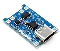 Module de charge de batterie lithium Li-Po avec protection courant ovp, TP4056 USB 1A