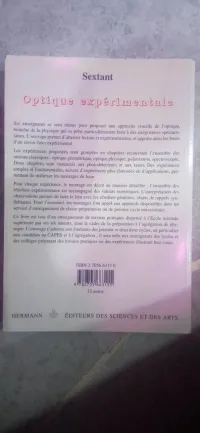 Livre d'optique expérimentale