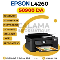 Epson L4260 RÉSERVOIR, MULTIFONCTION, WIFI, RECTO-VERSO