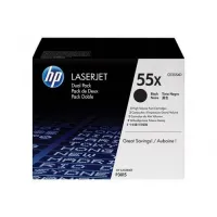 TONER HP ORIGINAL DOUBLE PACK CE255XD - 55X