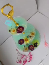 Porte gâteau en résine