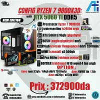 CONFIG PC GAMING AMD RYZEN 7 9800X3D AVEC RTX 5060 TI 16GB GIGABYTE OC 