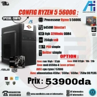 CONFIG PC GAMING AMD RYZEN 5 5600G AVEC B450M BIOSTAR 