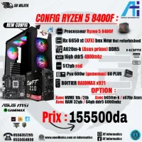 CONFIG PC GAMING AMD RYZEN 5 8400F AVEC RX 6650 XT XFX box new not refurbished