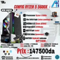 CONFIG PC RYZEN 5 5600X AVEC RTX 5050 8GB ZOTAC GAMING 