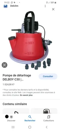 Pompe de détartrage DELBOY C30