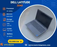 LAPTOP DELL LATITUDE 3540 I5-1335U 8G 256G SDD 15,6".