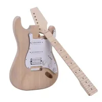 Muslady ST Style inachevé bricolage Kit de guitare électrique 