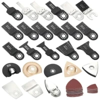 KKmoon 100 pcs Mix Kit Lame Oscillante Outil Multi Scie Multimaster Makita Bosch Rockwell Sonicraft