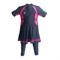 Maillot de Bain Fillette Demi Manche Anti UV  2 Pièces