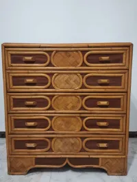 Commode en osier