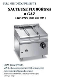 SAUTEUSE FIX 80litres a GAZ 
