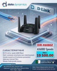 D-Link DIR-X6080Z AX6000 - Routeur Wi-Fi 6 Dual-Band Gigabit