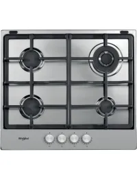 PLAQUE DE CUISSON WHIRLPOOL 4 FEUX INOX 60CM TGML660IX EUROPÉEN 