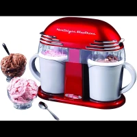 Machine à crème glacée électrique à double cône