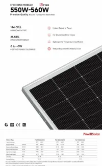 PANNEAUX SOLAIRES 100W-270W-340W-400W-415W-460W-550W