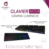 CLAVIER GAMING LUMINEUX NOVA NT-K7376M