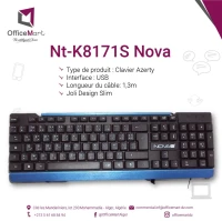 Clavier NOVA USB NT-8171S azerty