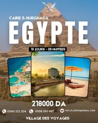 VOYAGE ORGANISE ( Cairo - Hurghada) à un prix sensationnel 