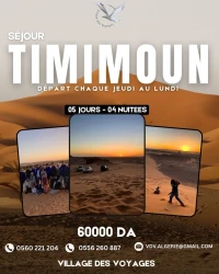 VOYAGE ORAGNISE TIMIMOUN (OASIS ROUGE)