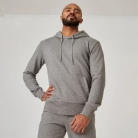 Sweat à capuche Fitness Homme - 500 Essentials gris