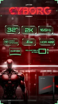 Matos CYBORG MSG32V 32" QHD 2K 165Hz Curved