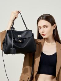 Sac tote Kelly Rodeo cuir de veau lisse grande capacité nouveau modèle 2026 fermoir verrou à main et épaule sous le bras pour le travail thumbnail 4