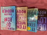 Pack 4 Livres Colleen Hoover - It Ends With Us / It Starts With Us / Ugly Love / Reminders of Him