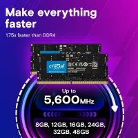 CRUCIAL 32GB ( 16GB x 2 ) 5600MHz DDR5 Laptop RAM