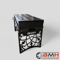 Barbecue métallique démontable avec ou sans pieds  شواية معدنية قابلة للفك مع أو بدون أرجل