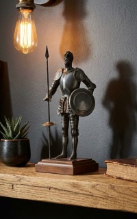 تحف-و-مقتنيات-statuette-figurine-don-quichotte-en-armure-quijote-decoration-de-bureau-retro-annees-70-سطاوالي-الجزائر