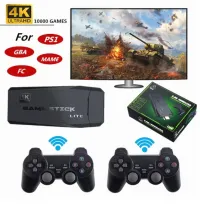 Console de jeu vidéo rétro avec 10000 jeux intégrés +2 manette sans fil 4K HDMI
