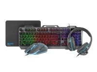 Fury Gaming COMBO THUNDERJET 4-en-1 clavier, souris, casque, tapis de souris - NFU-1217 /2400DPI