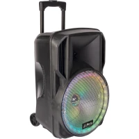 ENCEINTE PORTABLE 15/38cm AVEC USB, Micro SD, BLUETOOTH, FM, MICRO VHF & TELECOMMANDE