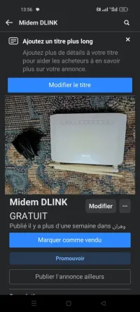 Modem ADSL dlink 