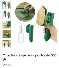 Mini fer a repasser portable 350  W