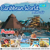 CARIBBEAN WORLD MONASTIR Early Booking -30%  Enfant GRATUIT تخفيضات فندق 