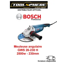 Meuleuse angulaire GWS 26-230 / 2600w 230mm Professional / Meuleuse angulaire Bosch